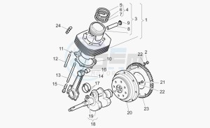 California 1100 EV PI Cat. Alum./Tit. PI Cat. drawing Crankshaft - piston