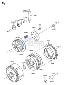 RM65 (E24) drawing CLUTCH