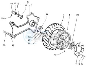 X9 180 Amalfi drawing Rear Wheel