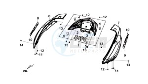 GTS 125I L6 drawing COWLING