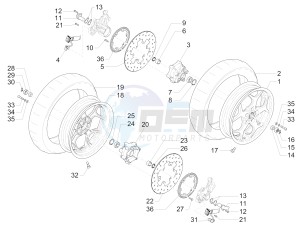 MP3 500 LT Business (EMEA) drawing Front wheel