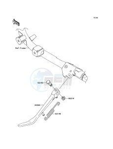 VN900 CLASSIC VN900BDF GB XX (EU ME A(FRICA) drawing Stand(s)