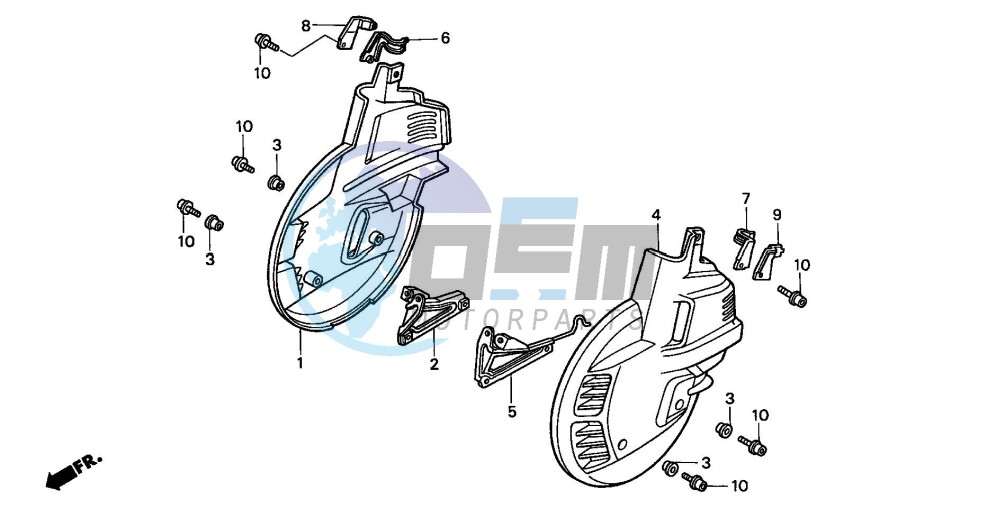 FRONT WHEEL COVER (CL1500AW/SEW)