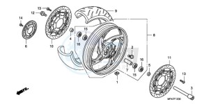 CB1000RA France - (F / CMF) drawing FRONT WHEEL