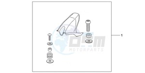 CBR1000RAA BR / ABS - (BR / ABS) drawing CARBON FIBER HUGGER