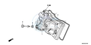 NC700SDD NC700S Dual Cluth ABS 2ED drawing CYLINDER HEAD COVER