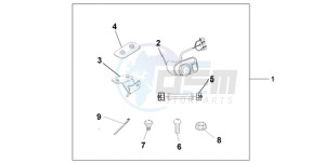 GL1800A France - (F / CMF) drawing PASSENGER CONTROL