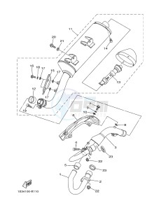 YFM700R YFM7RD RAPTOR 700R (1PE2 1PE3 1PE4) drawing EXHAUST