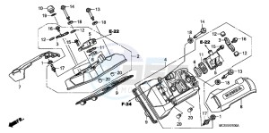 ST1300AC Pan Europoean -ST1300 CH drawing CYLINDER HEAD COVER