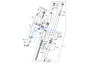 XVS A DRAG STAR CLASSIC 650 drawing FRONT FORK MY01