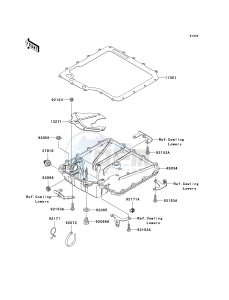 KRF 750 F [TERYX 750 4X4 NRA OUTDOORS] (F8F) C9F drawing OIL PAN