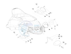 Liberty 125 4t Delivery e3 Single drawing Rear headlamps - Turn signal lamps