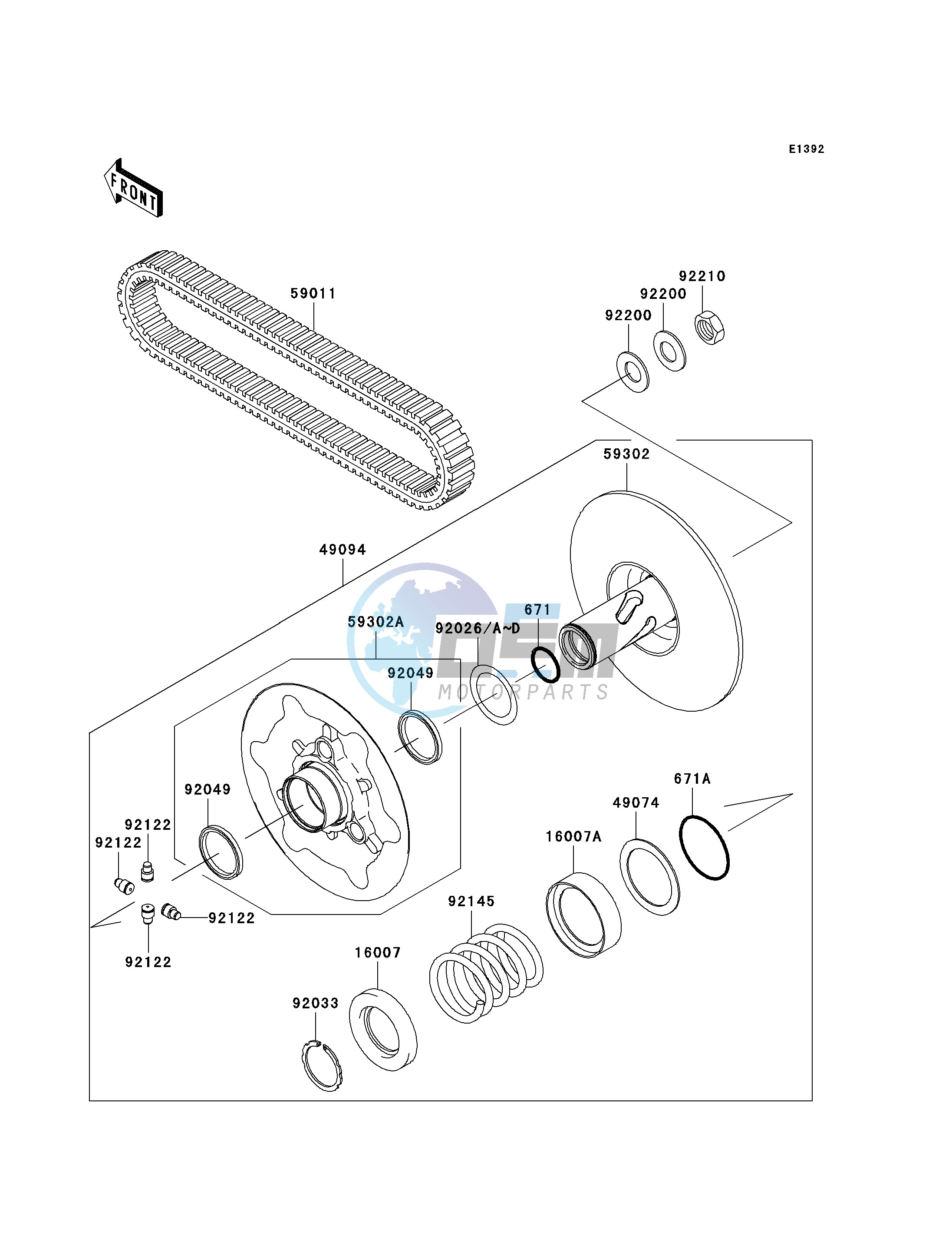 DRIVEN CONVERTER_DRIVE BELT