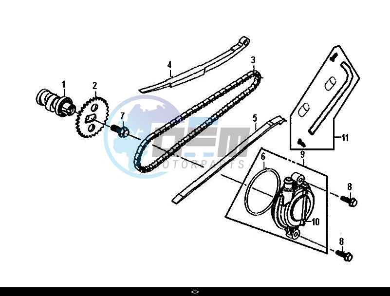 CAM SHAFT - CYL. HEAD L. SIDE COVER