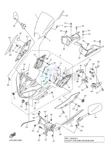 FZ8-SA FZ8 FAZER (ABS) 800 (1BD8 1BD9) drawing COWLING