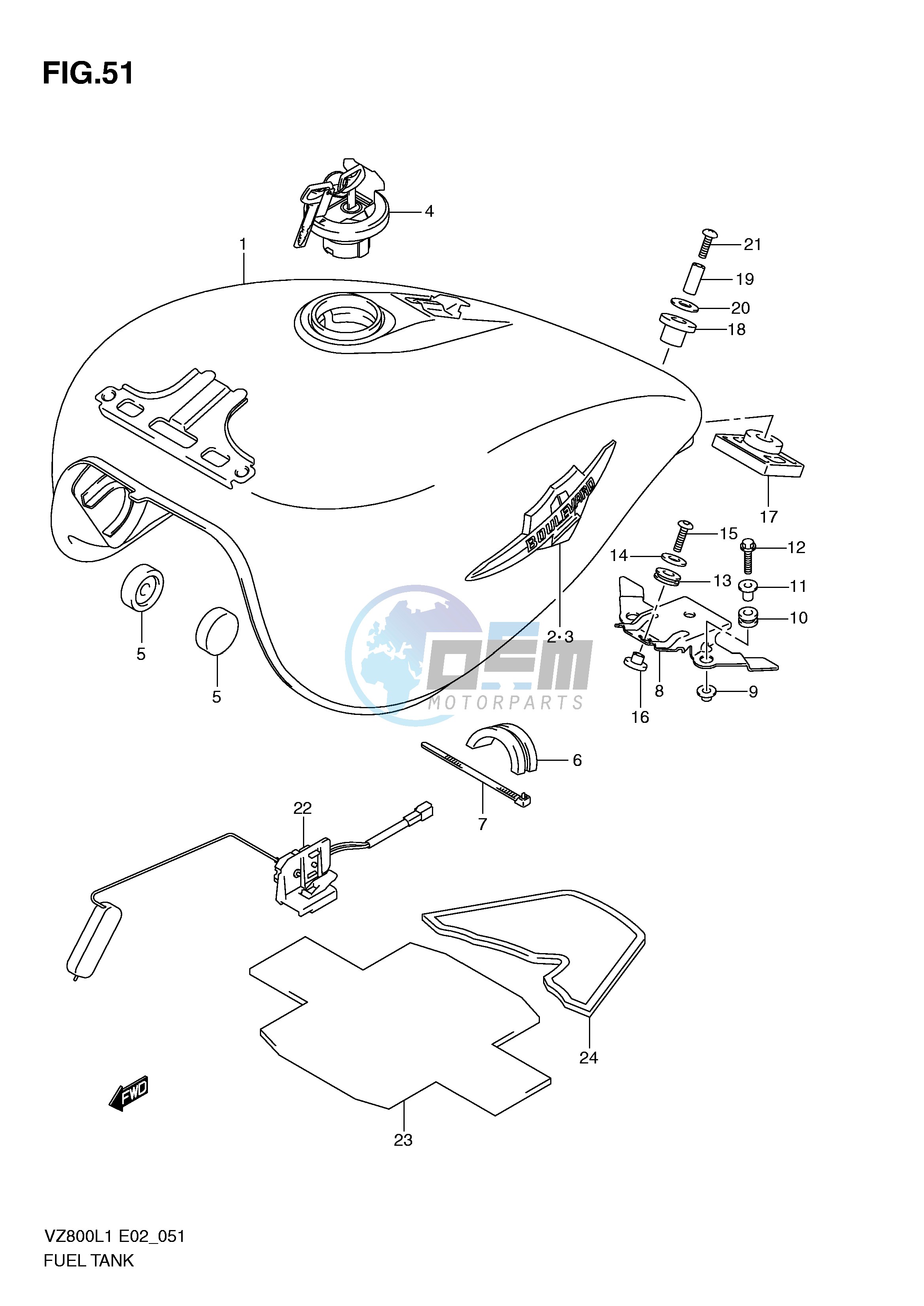 FUEL TANK (VZ800L1 E2)