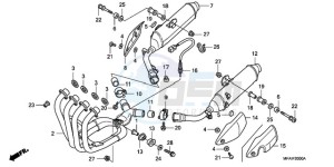 CBF1000T9 Europe Direct - (ED) drawing EXHAUST MUFFLER