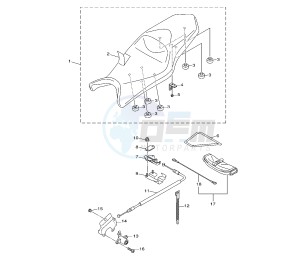 XJ6-FA DIVERSION ABS 600 drawing SEAT