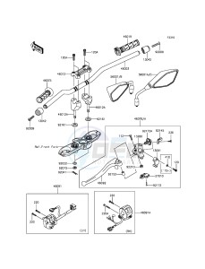 Z800 ABS ZR800DGFA UF (UK FA) XX (EU ME A(FRICA) drawing Handlebar