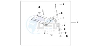 CBF1000T9 UK - (E / ABS MKH) drawing KIT CARRIER BRKT