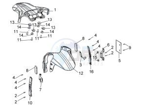 ETX 150 drawing Front fender