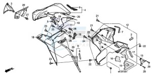 CBR600RRA Australia - (U / 2U) drawing LOWER COWL (R.) (CBR600RR9,A/RA9,A)