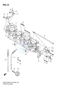 GSX-R1000 (E3-E28) drawing THROTTLE BODY (GSX-R1000K1)