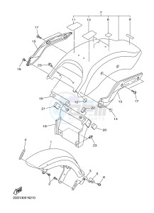 XVS1300CU XVS1300 CUSTOM XVS1300 CUSTOM (2SSA) drawing FENDER