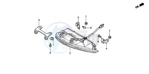 CBR900RR drawing TAILLIGHT (CBR900RR2,3)