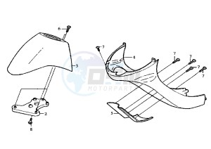 CINDERELLA - 50 cc drawing FRONT MUDGUARD