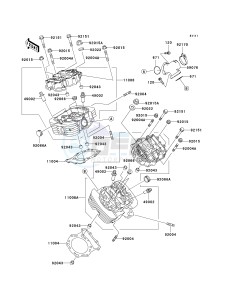 VN 1500 E [VULCAN 1500 CLASSIC] (E7) [VULCAN 1500 CLASSIC] drawing CYLINDER HEAD