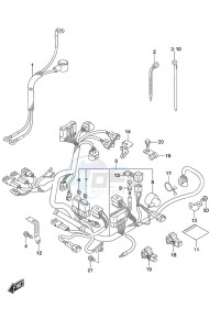 DF 9.9B drawing Harness Non-Remote Control