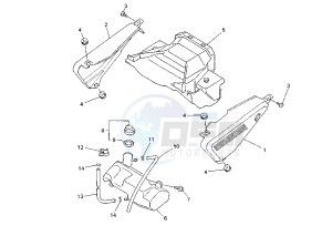 FZS FAZER 600 drawing SIDE COVERS