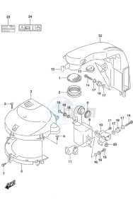 DF 200A drawing Silencer/Ring Gear Cover