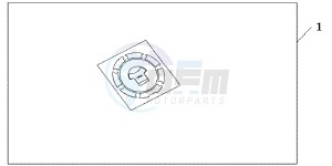 CB600FAB drawing FUEL FILLER PAD