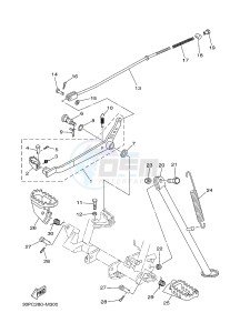 TT-R125 TT-R125LWE (2PTC) drawing STAND & FOOTREST