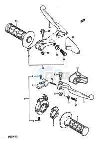 RM250 (K-L-M-N) drawing HANDLE SWITCH (MODEL N)