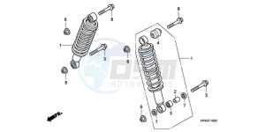 TRX420FPMA U / PS 4WD drawing FRONT CUSHION