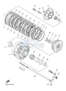 XJ6F 600 DIVERSION F (1CWV 1CWW) drawing CLUTCH