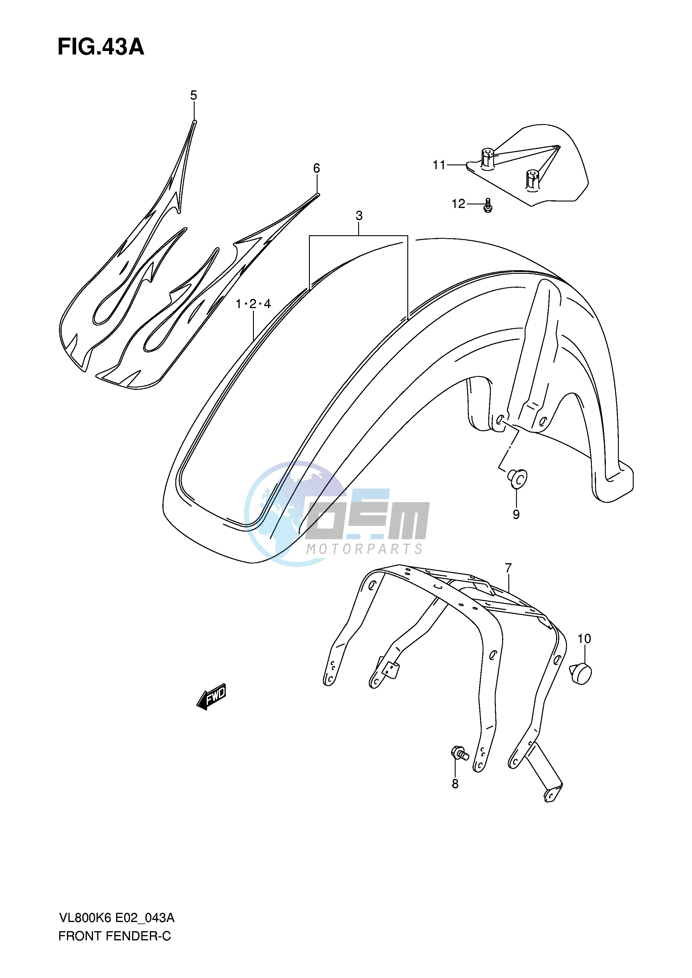 FRONT FENDER (MODEL K8)