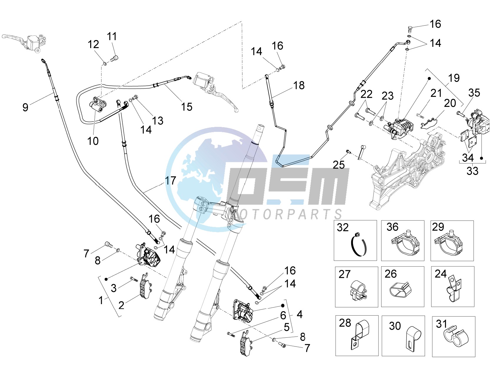 Brakes hose  - Calipers