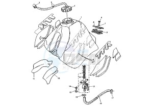 TT R 600 drawing FUEL TANK MY99