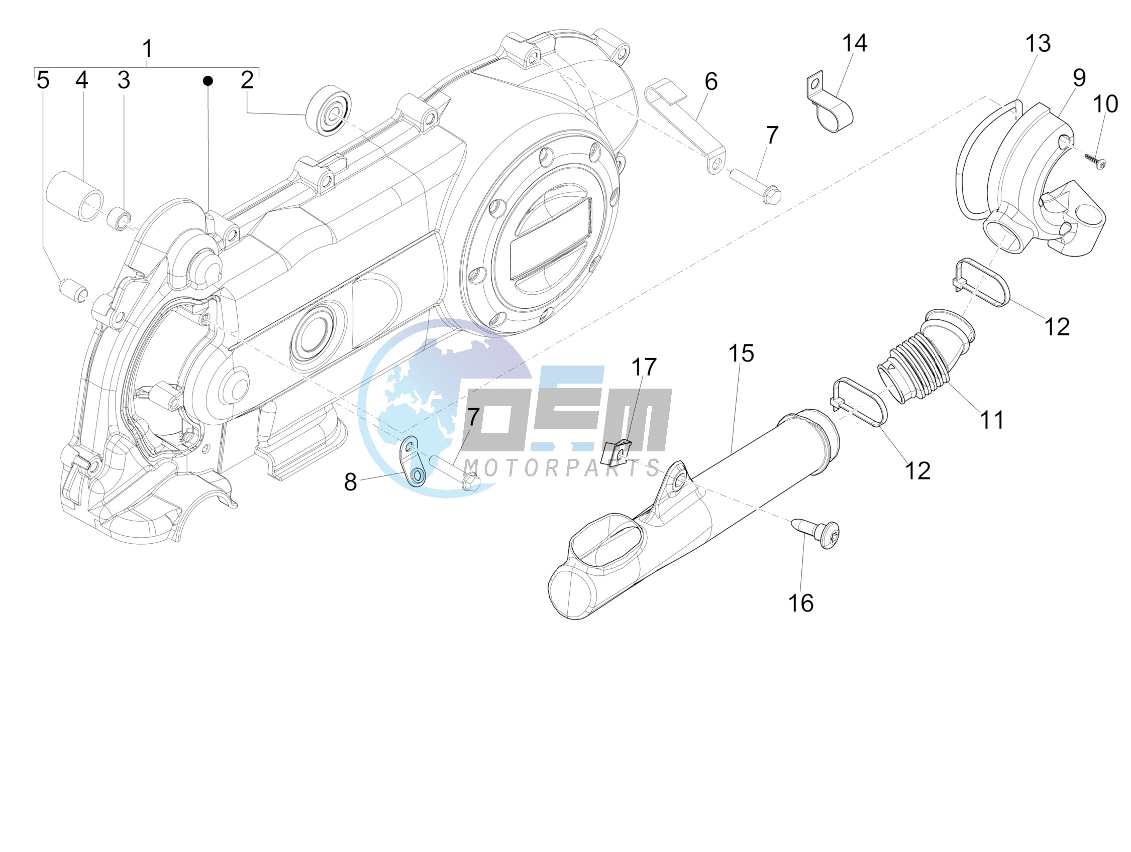 Crankcase cover - Crankcase cooling