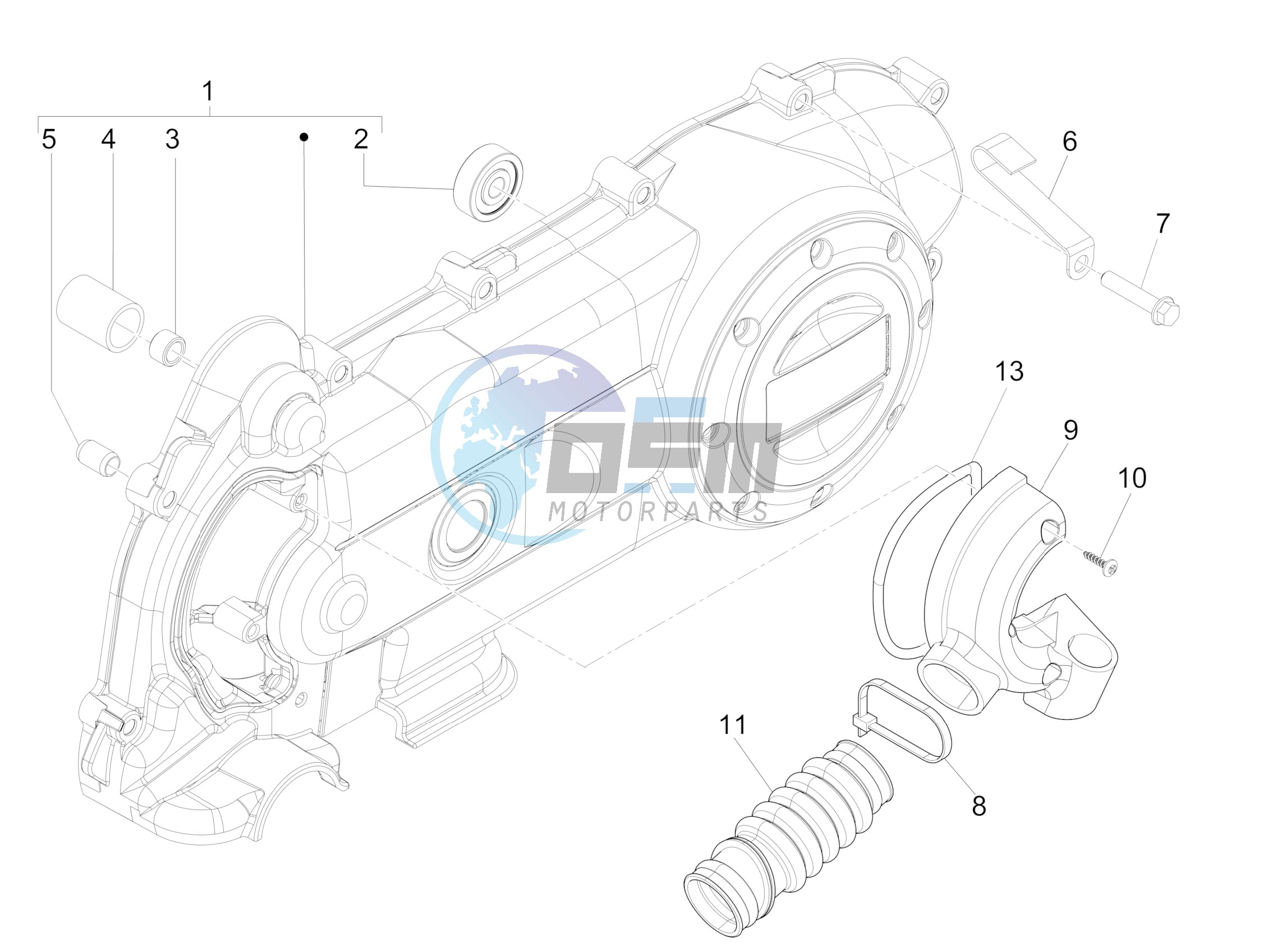 Crankcase cover - Crankcase cooling