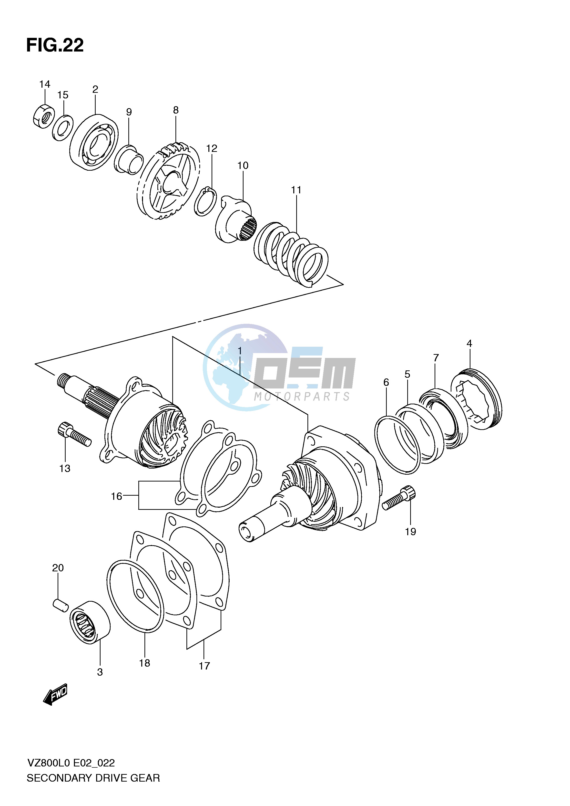 SECONDARY DRIVE GEAR