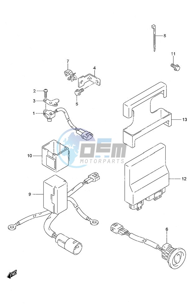 PTT Switch/Engine Control Unit