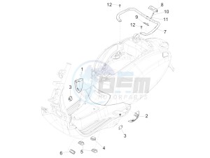 SPRINT 125CC 4T 3V IGET E4 ABS (APAC) drawing Side cover - Spoiler