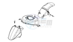 BOULEVARD - 125 CC 4T EU3 drawing FENDER