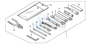 XRV750 AFRICA TWIN drawing TOOLS