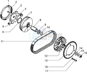 Eaglet 50 drawing Clutch unit